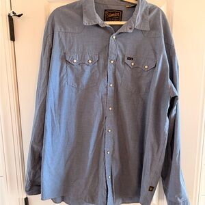 Howler Brothers Blue Dress Shirt